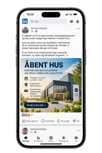 LinkedIn feed med klassisk ChatGPT genereret invitation